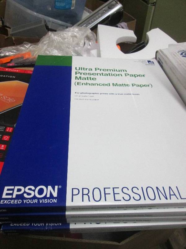 lot 142 image: 5 packages of epson ultra premium p...