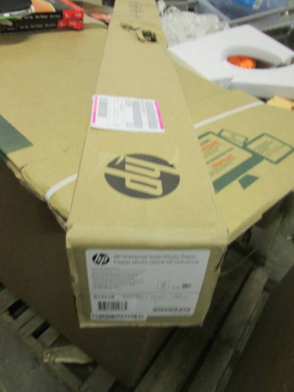lot 146 image: hp universal satin photo paper 36x...