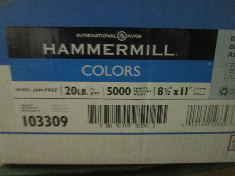 lot 15 image: 1 case of hammermill blue printer p...