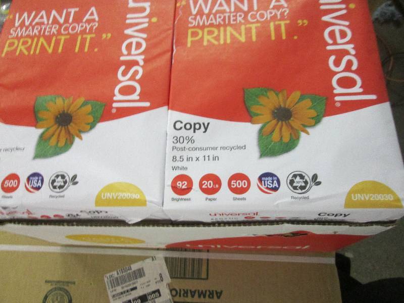 lot 16 image: 1 case of universal white printer p...