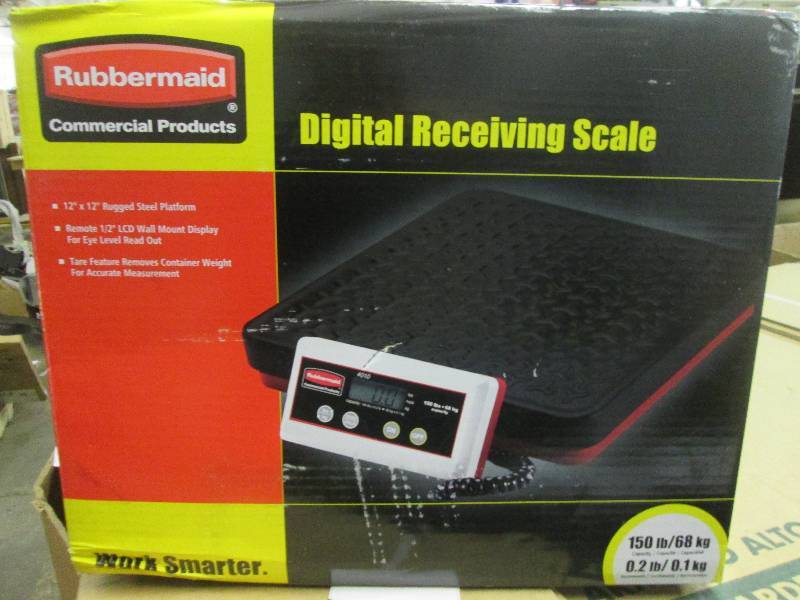 lot 85 image: rubbermaid digital recieving scale ...