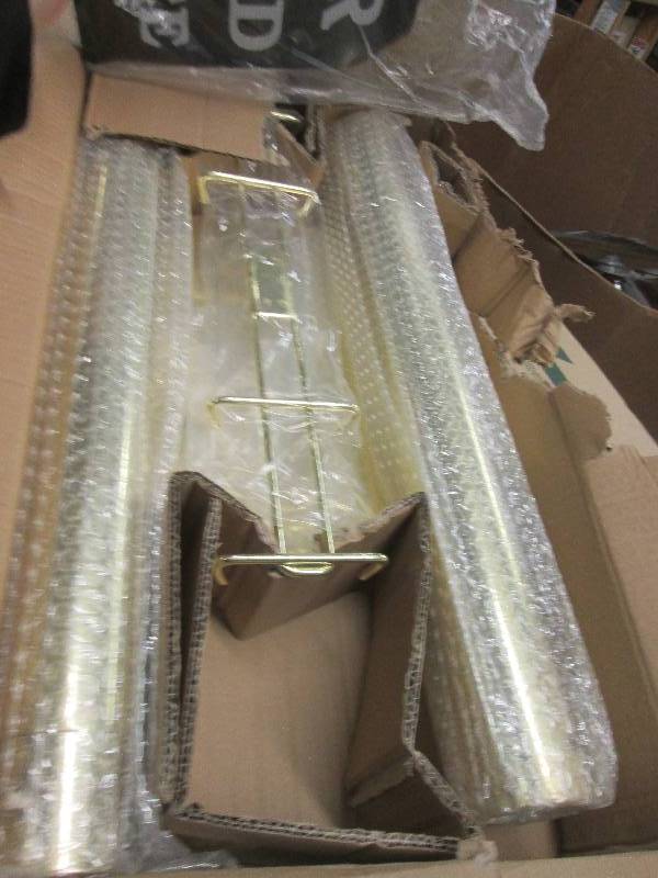 lot 100 image: 2 brass stands ...