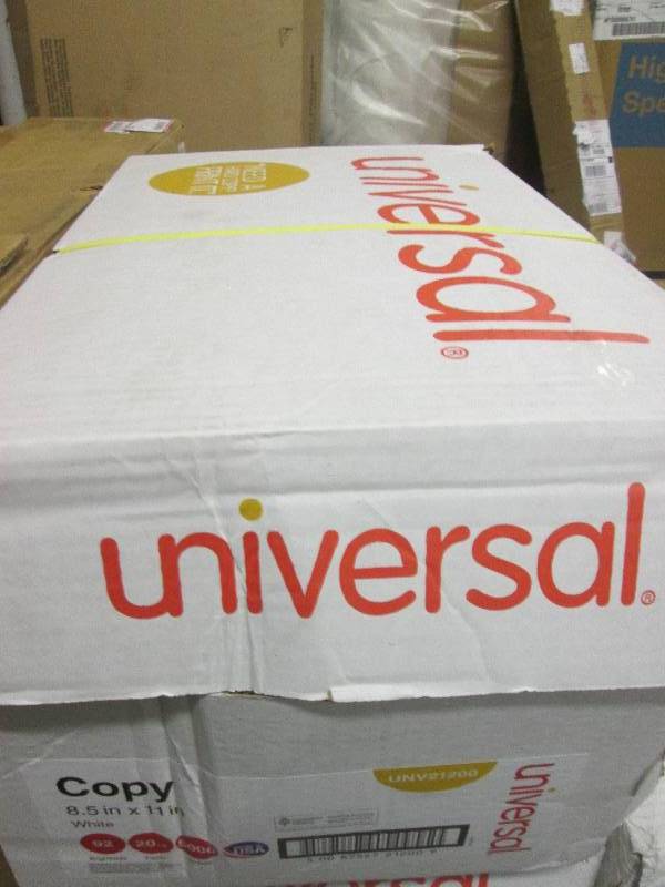 lot 122 image: 1 case of universal white copy pape...