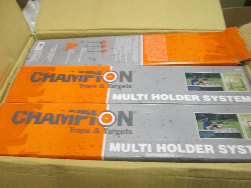 lot 152 image: 3 champion multi holder system trap...