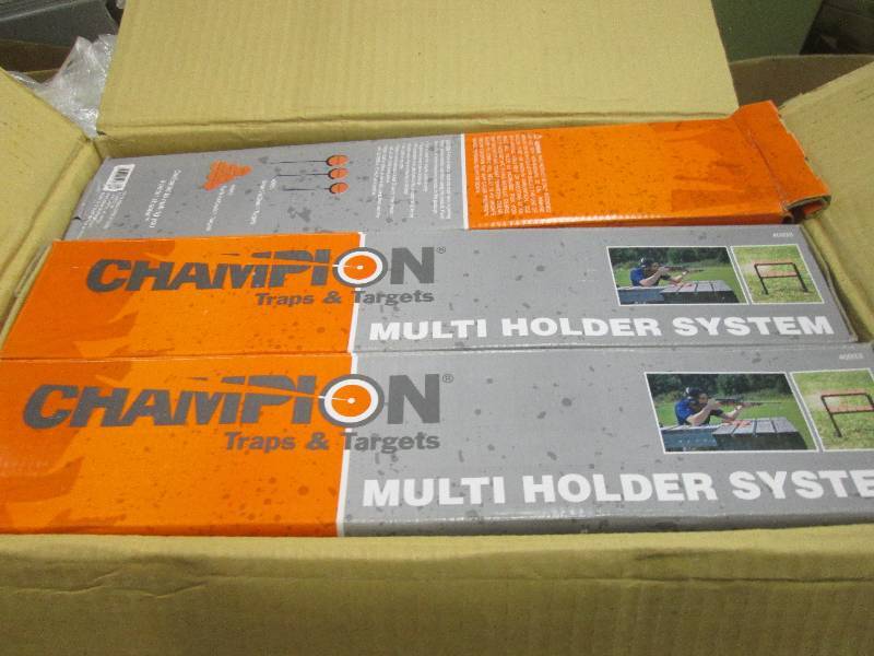 lot 154 image: 3 champion multi holder system trap...