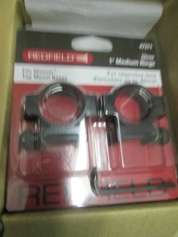 lot 162 image: case of 12 redfield 1 medium rings...
