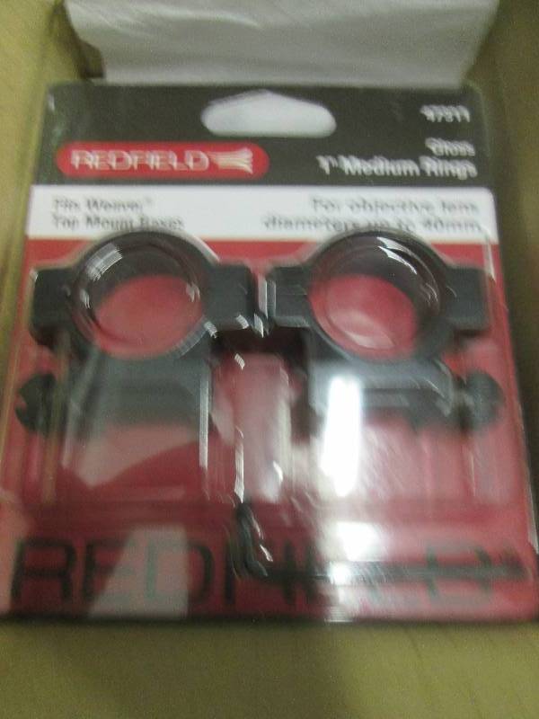 lot 165 image: case of 12 redfield 1 medium rings...