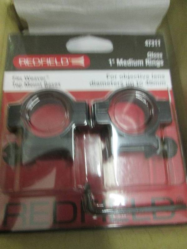lot 169 image: case of 12 redfield 1 medium rings...