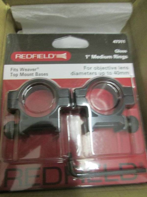 lot 170 image: case of 12 redfield 1 medium rings...
