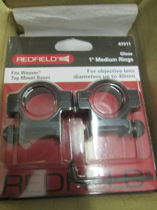 lot 171 image: case of 12 redfield 1 medium rings...
