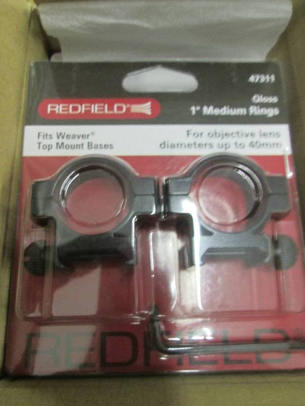 lot 175 image: case of 12 redfield 1 medium rings...