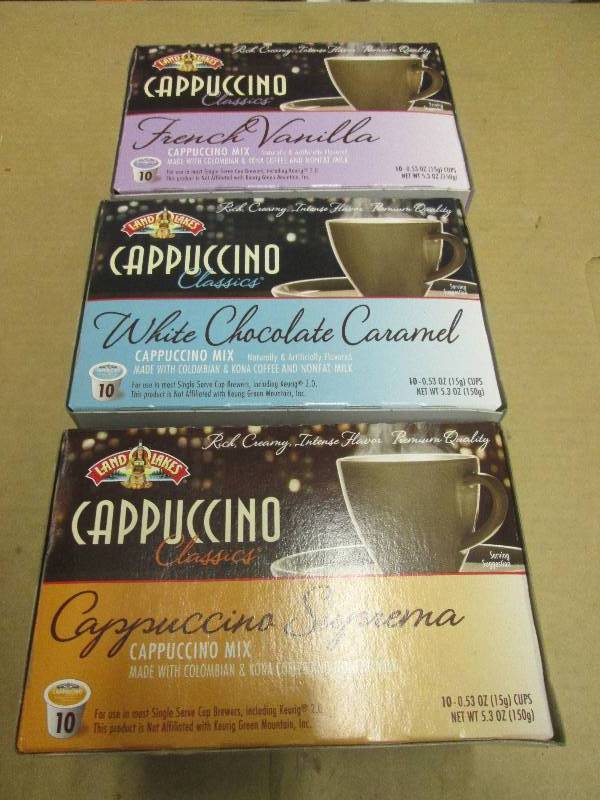 lot 210 image: 3 land o lakes cappuccions , french...