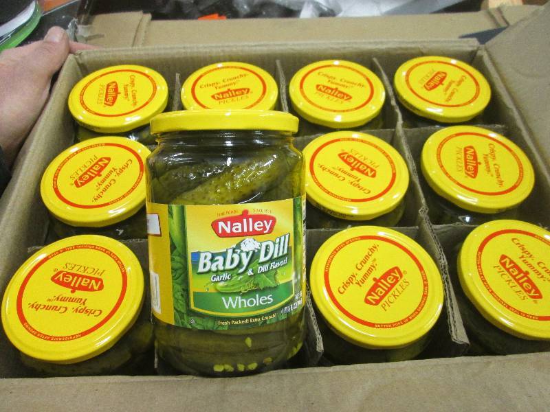 lot 218 image: 1 case of 12-24floz of nalley baby ...