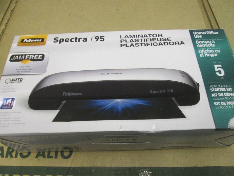 lot 236 image: fellowes spectra 95 laminator ...
