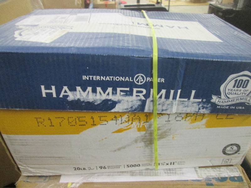 lot 250 image: 7 reams of hammermill  whit copy pa...