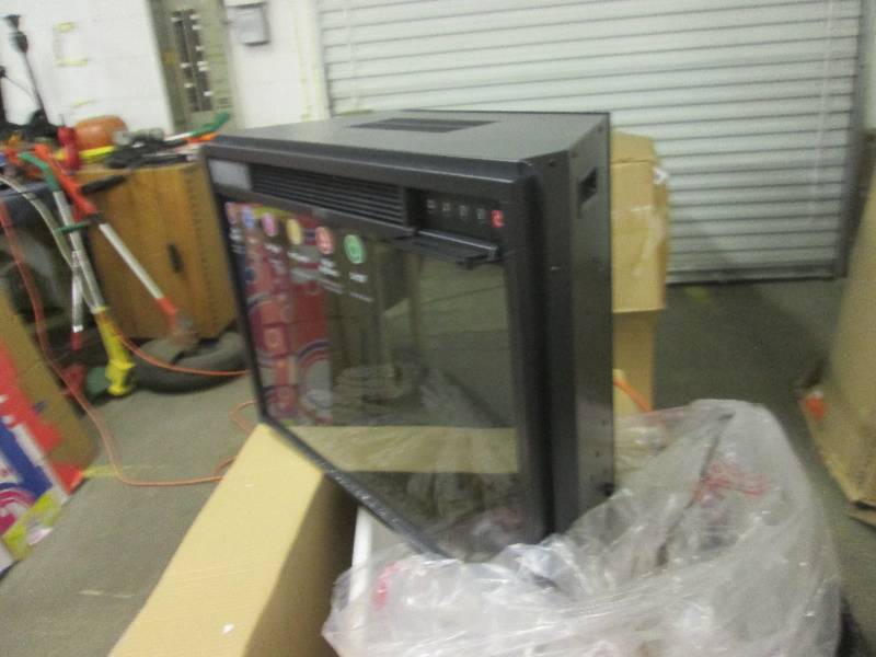 lot 255 image: electric fireplace tested and works...