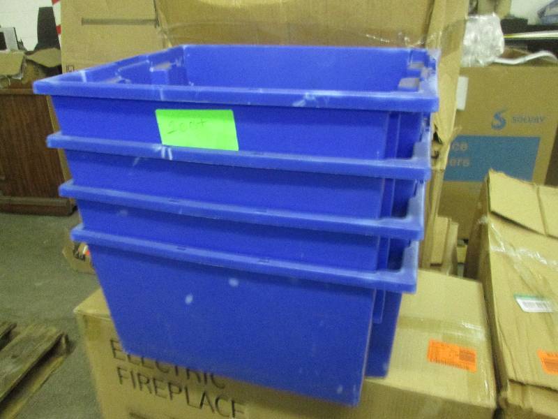 lot 261 image: 4 blue totes ...
