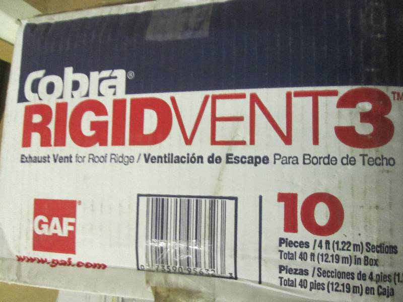 lot 283 image: cobra rigid vent 3 open box total o...