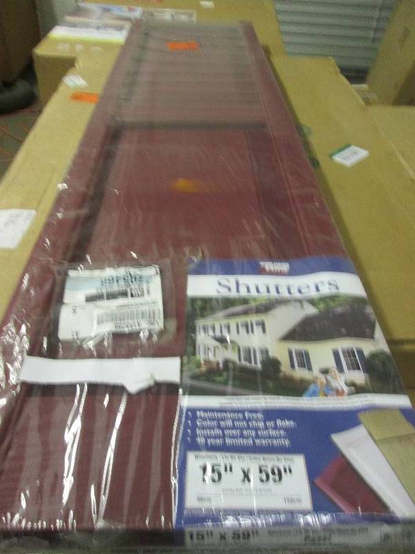 lot 287 image: 15x 59 shutters wineberry set of ...