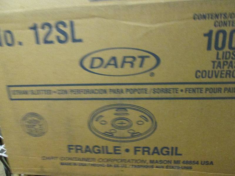 lot 309 image: 5 packages of dart straw slotted li...
