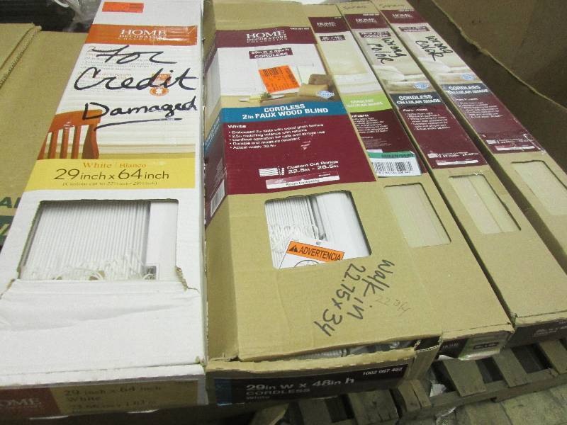 lot 325 image: 5 home decorators window blinds 4-2...