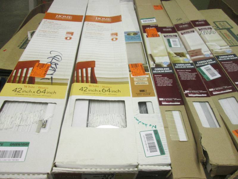 lot 329 image: 7 home decorators window blinds all...