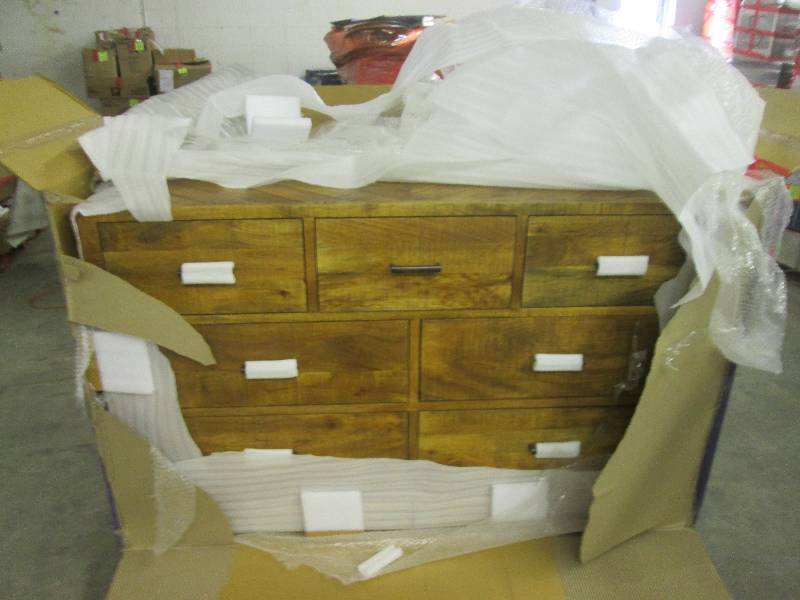 lot 334 image: parkston dresser distressed natural...