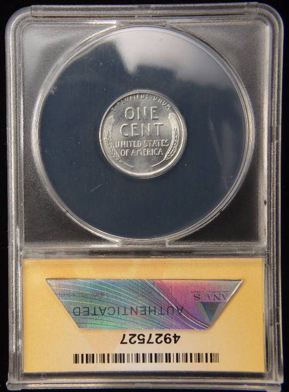 1943-D US WWII WARTIME STEEL CENT MS65 ANACS