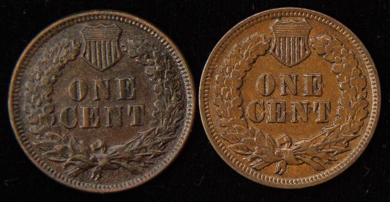 2 INDIAN HEAD CENTS - 1903 XF & 1906 AU
