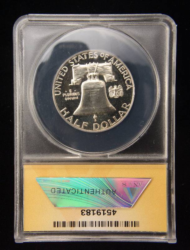 1960 PROOF FRANKLIN SILVER HALF DOLLAR PF66 ANACS