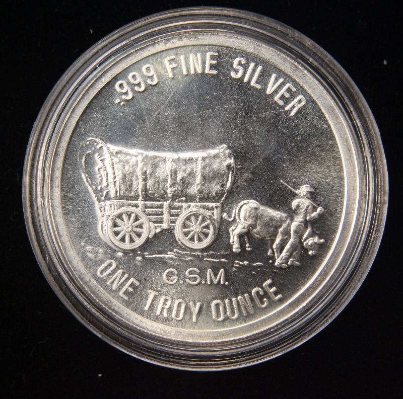 1 TROY OZ. .999 FINE SILVER PROSPECTOR GOLDEN STATE MINT IN AIRTITE
