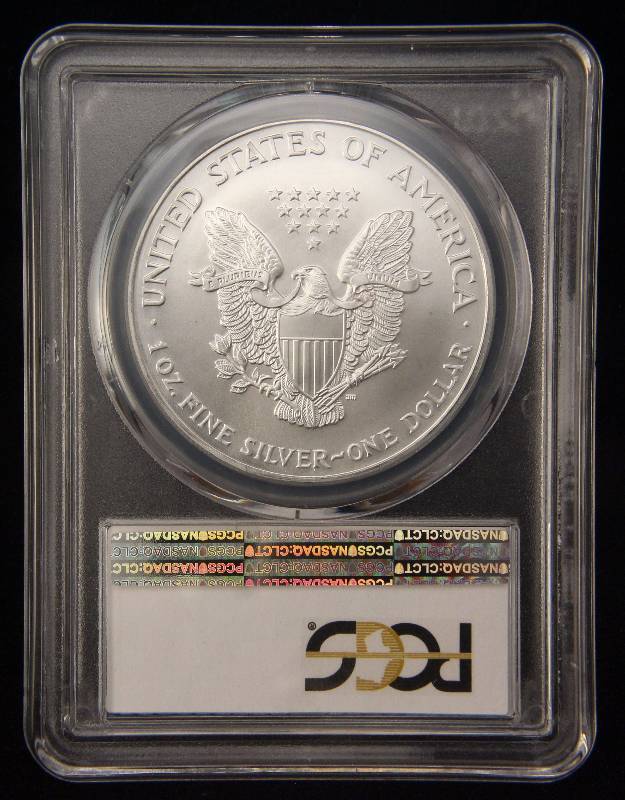 2001 AMERICAN SILVER EAGLE 1 TROY OZ. .999 FINE SILVER DOLLAR MS69 PCGS