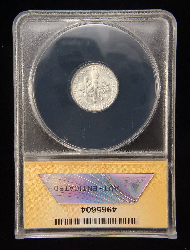 1951-S ROOSEVELT SILVER DIME MS65 ANACS