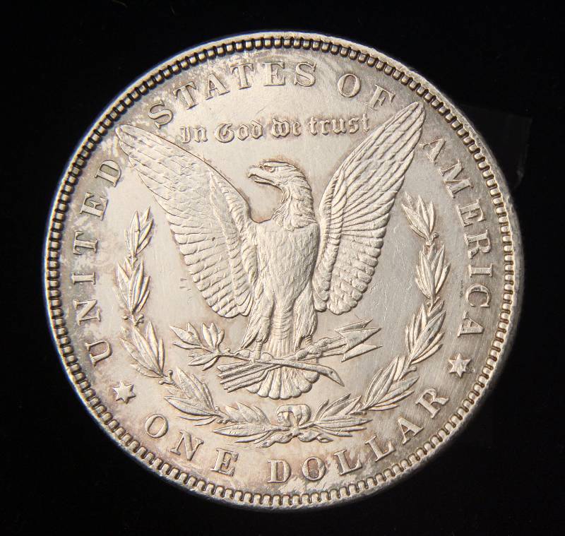 1887 MORGAN SILVER DOLLAR UNC DETAILS CLEANED