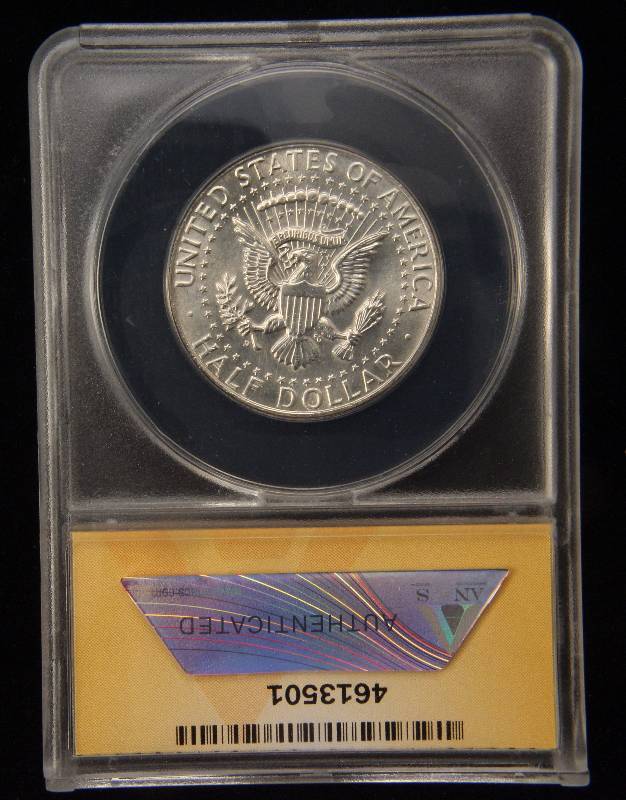 1964-D KENNEDY SILVER HALF DOLLAR MS64 ANACS