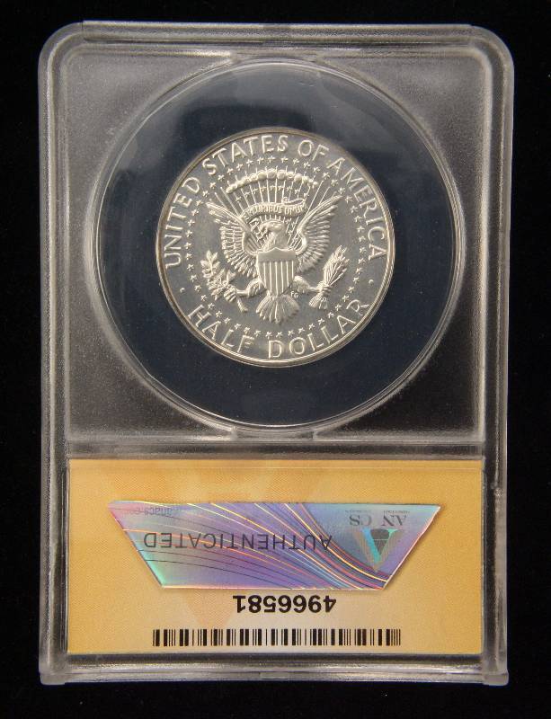 1964 PROOF KENNEDY SILVER HALF DOLLAR PF67 ANACS