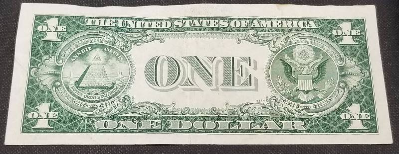 1935D US BLUE SEAL $1 SILVER CERTIFICATE FEDERAL RESERVE NOTE