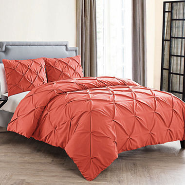 CARMEN  4PC COMFORTER SET Coral King, MSRP $109.99