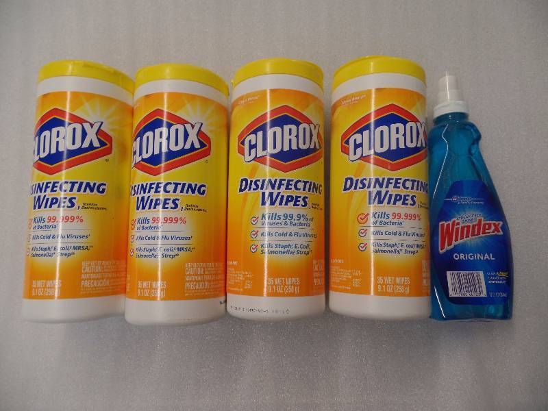 Windex & Clorox Wipes