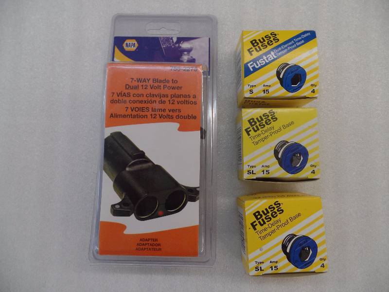 Buss Fuses & Adapter 7-way to dual 12V