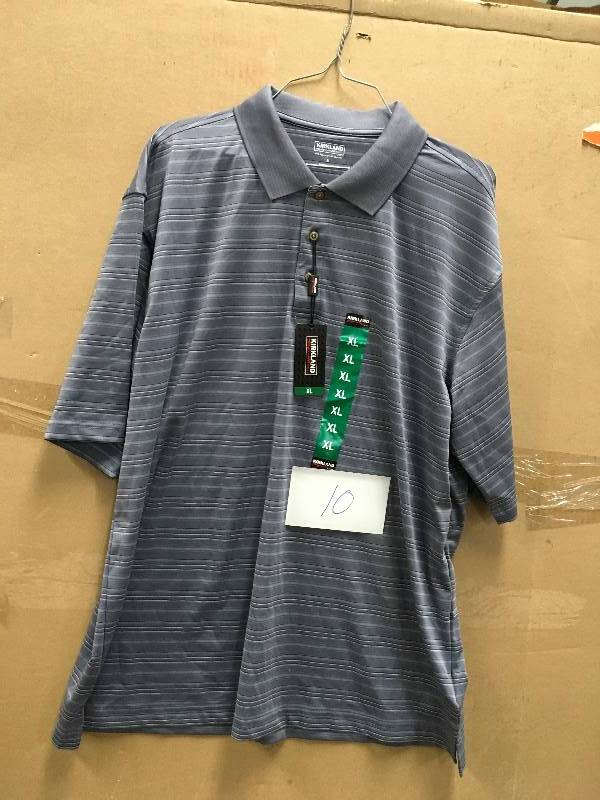 Kirkland Signature Mens Performance Moisture Wicking Polo Size XL  open box never used