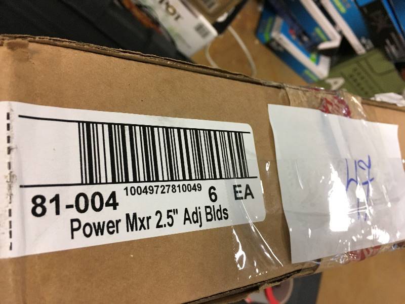 Wallboard 81-004 Power Mixer, 2-12 in in Adjustable Wheel Blade, 11 in Shaft - Lot of 6