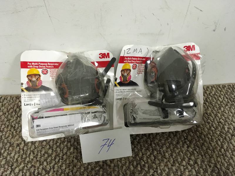 3-M Pro Multi-Purpose Respirator with Drop Down Feature - Lot of 2