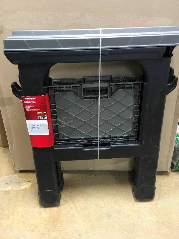 Husky 27 in Heavy Duty Folding Shawhorse, 2 pack open box never used