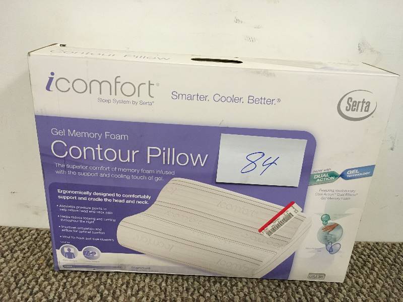 iComfort Gel Memory Foam Contour Pillow open box never used