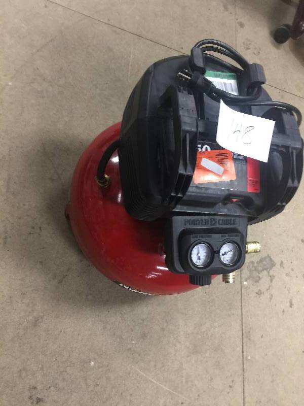Porter Cable 6 Gal Air Compressor used in like new condition