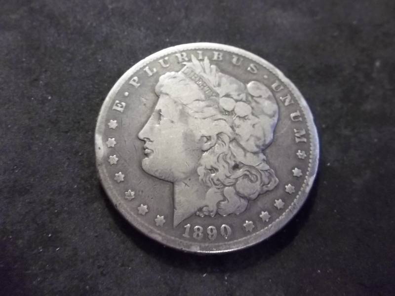 1890 CC  Morgan Silver Dollar