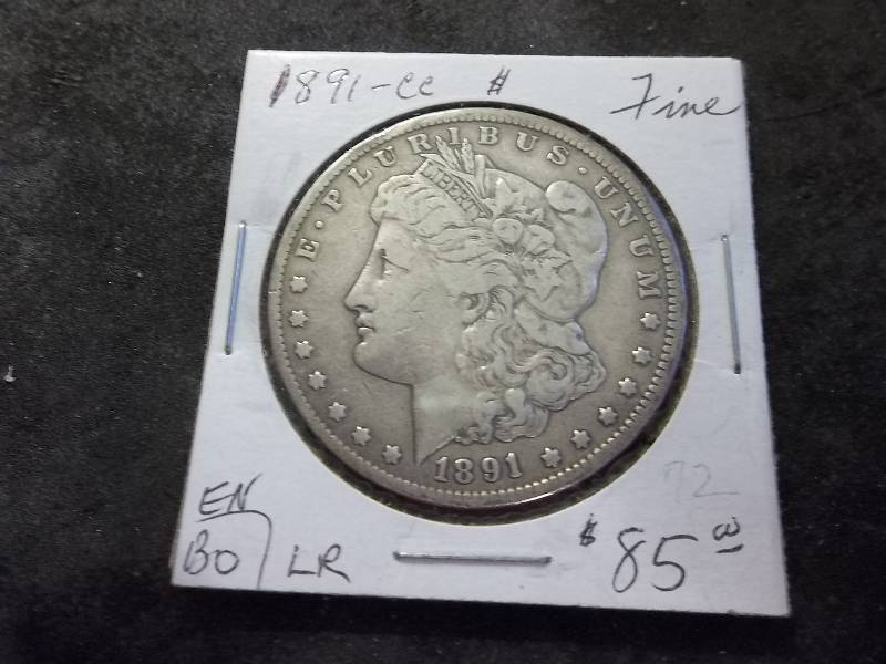 1891 CC Morgan Silver Dollar