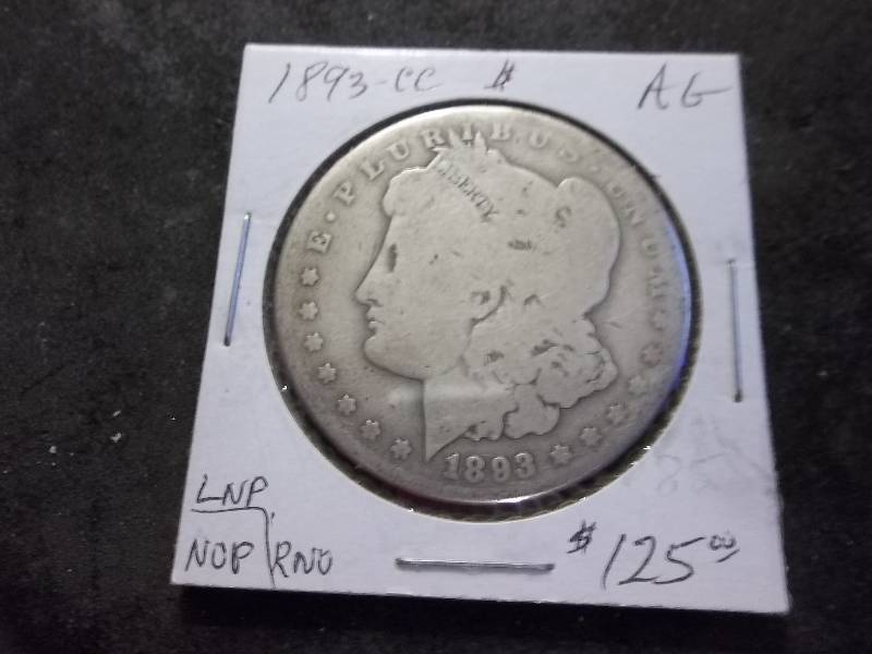 1893 CC Morgan Silver Dollars