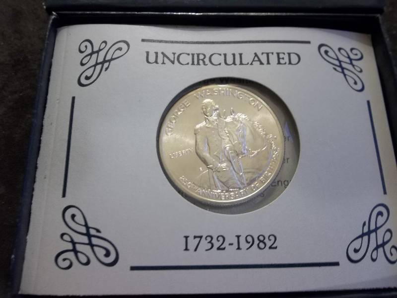 George Washington 250th Anniversary Commemorative Silver Half Dollar